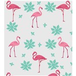 Papel de Parede Adesivo Vinil Flamingos Flores Tons de Rosa