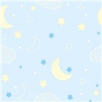 Papel de Parede Autocolante Lua Estrela Azul 432799906