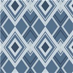 Papel de Parede Kantai Onix Vinilico Tons de Azul Geometrico