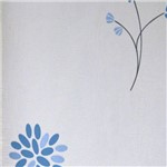 Papel de Parede Kantai Pop Importado Floral Azul Branco Kantai