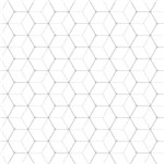 Papel de Parede para Sala Geométrico Cubos Cinza Fundo Branco Rolo Auto Adesivo 3.00 X 0.50 M