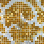 Papel de Parede Platinum 13-502 Pastilha Dourada em Motivo Ladrilhos, Geométrico, Arabesco