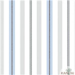 Papel de Parede Tnt Importado Coleção Davinci Ii Listras Branco Gelo, Azul, Preto, Verde