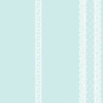 PAPEL DE PAREDE YOYO KANTAI - YY222101 - Renda - Azul e Branco - Vinílico/lavável - Importado - 0,53x10m