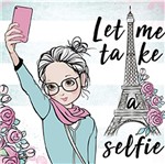 Papel Decoupage Adesiva Litoarte DAX-171 10x10cm Menina Teen Tirando Selfie