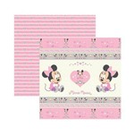 Papel Scrapbook DF - SDFD023 - Baby Minnie 1 Fitas e Rótulos