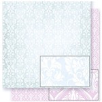 Papel Scrapbook Litoarte 30,5x30,5 SD-309 Arabescos Verde e Rosa