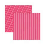Papel Scrapbook Toke e Crie 30,5x30,5 KFSB552 Pink Listrado