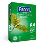 Papel Sulfite Report Multiuso Colorido 075 G A4 500 Fls Verde