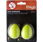 Par de Percussao Stagg Egg 2 Ovos Percurssivos Gr Verde