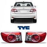 Par Lanternas Toyota Corolla 2012/2014 Sem Led Tyc