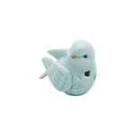 Pássaro Decorativo de Cerâmica Azul Heart 4175 Lyor