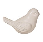 Pássaro Decorativo de Cerâmica Nude 9cm 9517 Mart