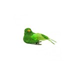 Pássaros com Glitter Verde - 3 Unidades 3 X 3 X 7 Cm