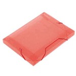 Pasta Aba Elástico Ofício 18mm Soft Polibrás - Vermelha
