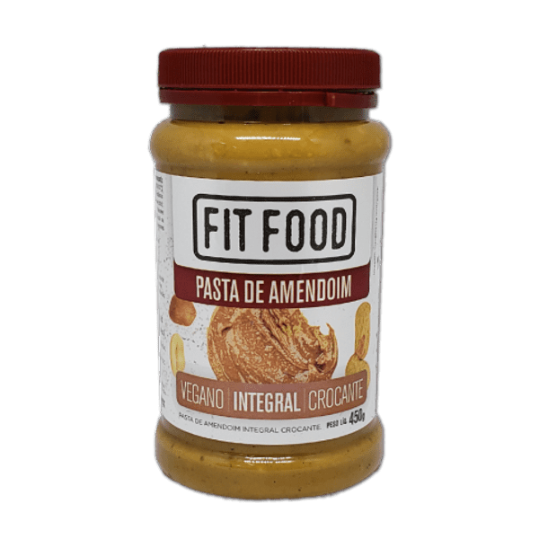 Pasta de Amendoim Integral Crocante Fit Food 450g