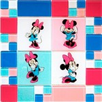 Pastilha de Vidro (30x30cm) Disney-18 Minnie Rosa - Colortil