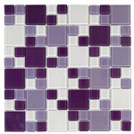 Pastilha Vidro Sicglass 2,5x2,5-5x5 Lilac