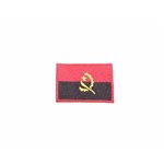 Patche Aplique Bordado da Bandeira de Angola