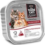 Patê Hercosul Three Cats Paladar Exigente Carne para Gatos Adultos - 90 G