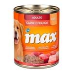 Patê para Cães Max Adultos Sabor Carne e Frango Lata 280g