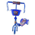 Patinete Metal/Plastico 3 Rodas com Cesto Azul - BBR Toys