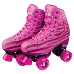 Patins Rosa Roller Skate 4 Rodas - Fênix Rl-01r
