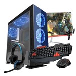 Pc Gamer Fort Titan + Monitor 23.8" Curvo Core I7 7700 16gb Ddr4 Geforce Gtx 1060 6gb HD 2tb