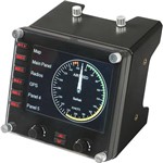 Pc Pro Flight Instrument Panel Saitek Logitech G Controle Profissional para Simulação em Painel de Instrumentos LCD