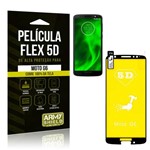 Película Flex 5D Cobre a Tela Toda Motorola Moto G6 Preta - Armyshield