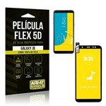 Película Flex 5D Cobre a Tela Toda Samsung Galaxy J8 Preta - Armyshield