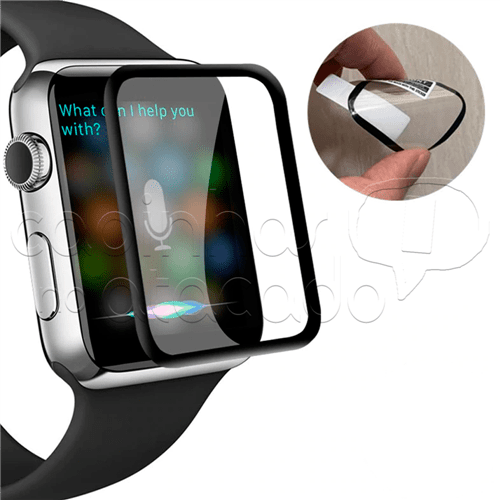 Película FlexGel 4D / 5D / 6D com Borda Preta - Apple Watch Apple Watch 42mm - Preto