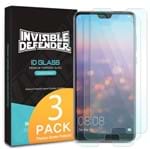 Película Ringke Invisible Defender Glass - Vidro Temperado Pack 3x - para Huawei P20 Pro (Tela 6.2)