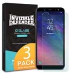 Película Ringke Invisible Defender Glass - Vidro Temperado Pack 3x - para Samsung Galaxy A6 2018