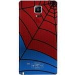 Película Skin DevilCase Homem-Aranha para Samsung Galaxy Note 4-Vermelha e Azul
