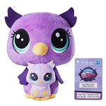Pelúcia Littlest Pet Shop - Mamãe e Filho - Lilac Nocturna And Owlette Nocturna - Hasbro