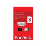 Pen Drive Sandisk 8GB | USB 2.0 | Cruze Fit Nano | SDCZ33 - 008G - B35 para PC e MAC