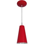Pendente Cone Mini Tóquio em Alumínio Vermelho - Attena