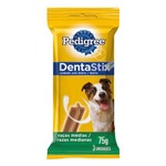 Petisco Pedigree Dentastix 3 Unidades para Cães Adultos de Raças Médias 75gr