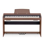 Piano Digital Casio Privia Px-770 Bn Marrom, 88 Teclas, C/Fonte Bivolt e Teclas Sensitivas