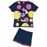 Pijama Disney Sh.Doll Minnie (Infantil) Tamanho: 10 | Cor: Marinho