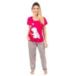 Pijama Feminino Longo Alice (Pink) P
