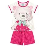 Pijama Infantil Feminino Blusa + Short Kyly 109275.0452.3
