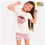 Pijama Infantil Feminino Blusa + Short Milon M6701.0452.8
