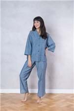 Pijama Japonês Azul P / S - AZUL