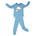 Pijama Longo Malha Apple Kids