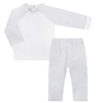 Pijama Longo para Bebê C/ Repelente Natural em Cotton Mescla - Nutti