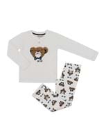 Pijama Soft Infantil Bear Glasses Off White 10