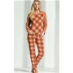 Pijama Soft Xadrez Blusa com Calça 8436 Feminino M