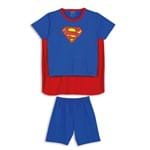 Pijama Superman Kids C/ Capa (Infantil) Tamanho: 12 | Cor: Azul Mistico